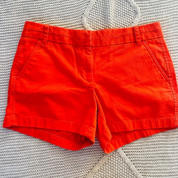 J. Crew Pants - Cute like new orange Jcrew size 4 chino shorts